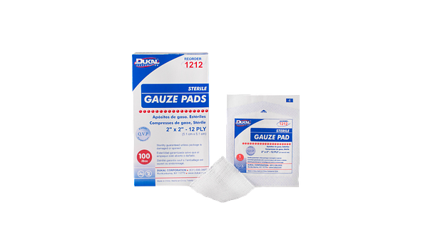 12 Ply Sterile Gauze Pads 2" X 2"  (100 Per Box)