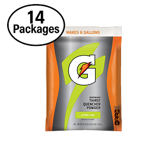 Gatorade Lemon Lime 6 Gallon Powder (14 Package Per Case)
