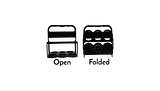 32 Oz. Folding Squeeze Bottle Carrier Only (Bottles Not Included)