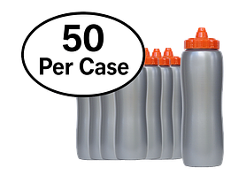 32 Oz. Non Labeled Contour Squeeze Bottles (50 Per Case)